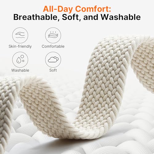 Fullmosa 20mm Magnetic Quick Release Nylon Watch Bands for - Product Imagery