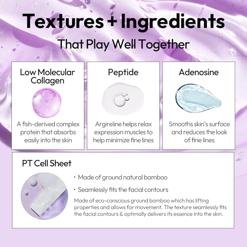 LAPCOS K Beauty Collagen Sheet - Skin Firming Face Mask (Pack... - Product Imagery
