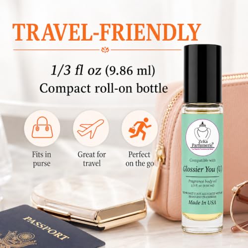 Glosser You (U) Fragrance Body Oil | Pink Pepper, Iris, Ambrette - Product Imagery