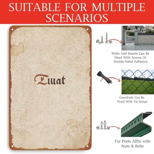 Vintage Retro Twat Print, 8x12 Inch Aluminum Metal Sign, Funny - Product Imagery