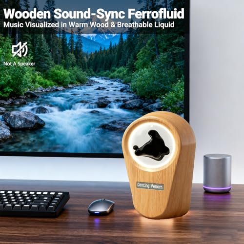 Ferrofluid Sound Visualizer, Dancing Ferrofluid Speaker Music - Product Imagery