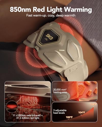 SKG W9 Ultra FSA 2.0 Lower Back Massager for Strain Relief Deep - Product Imagery
