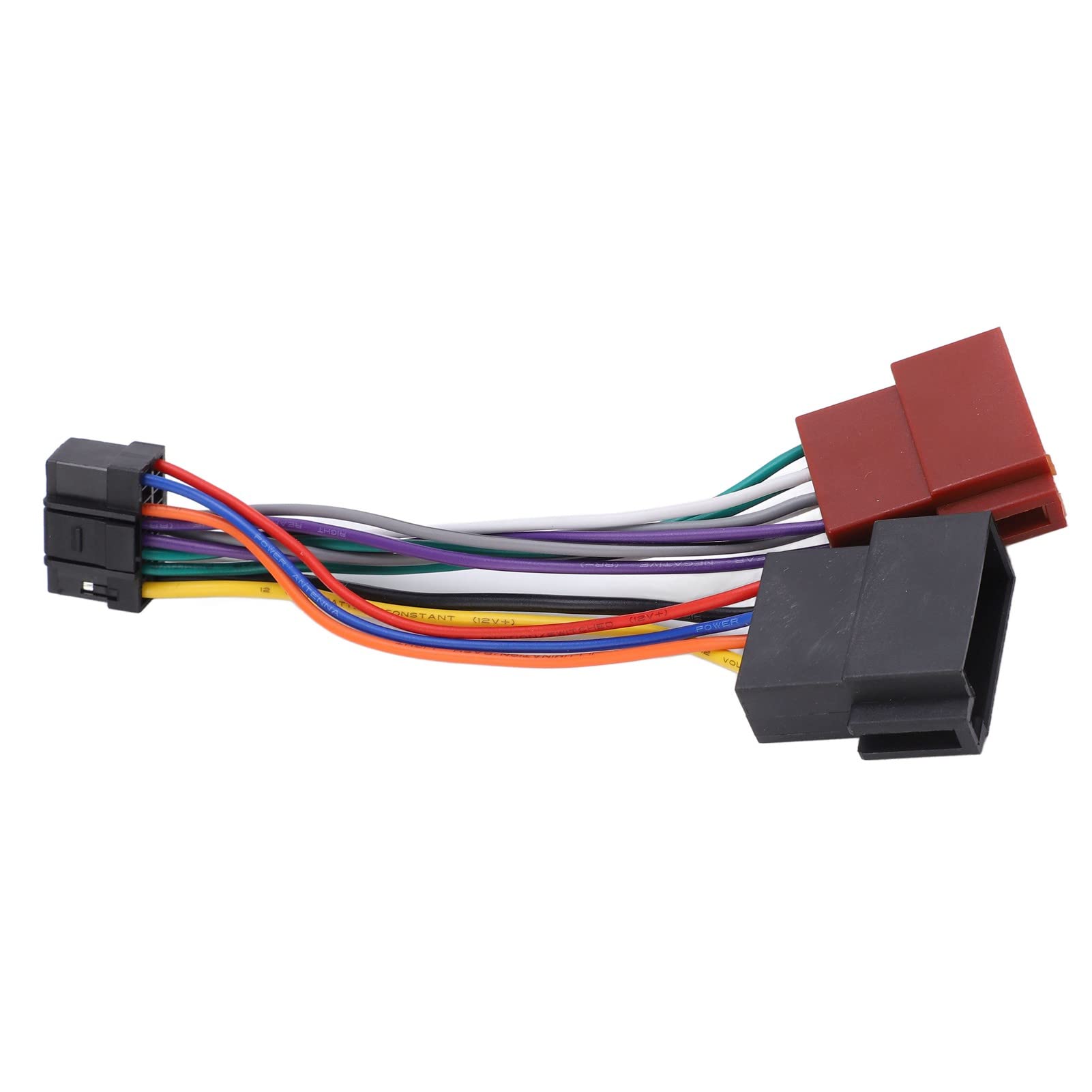 Zohisin Stereo Radio Harness Connector Adapter pre Stripped 17. 0×8. 0×2. 0 iso Wiring Harness Connector Adaptor Plug 16 pin car Stereo Radio Replacement for Plastic Lasting