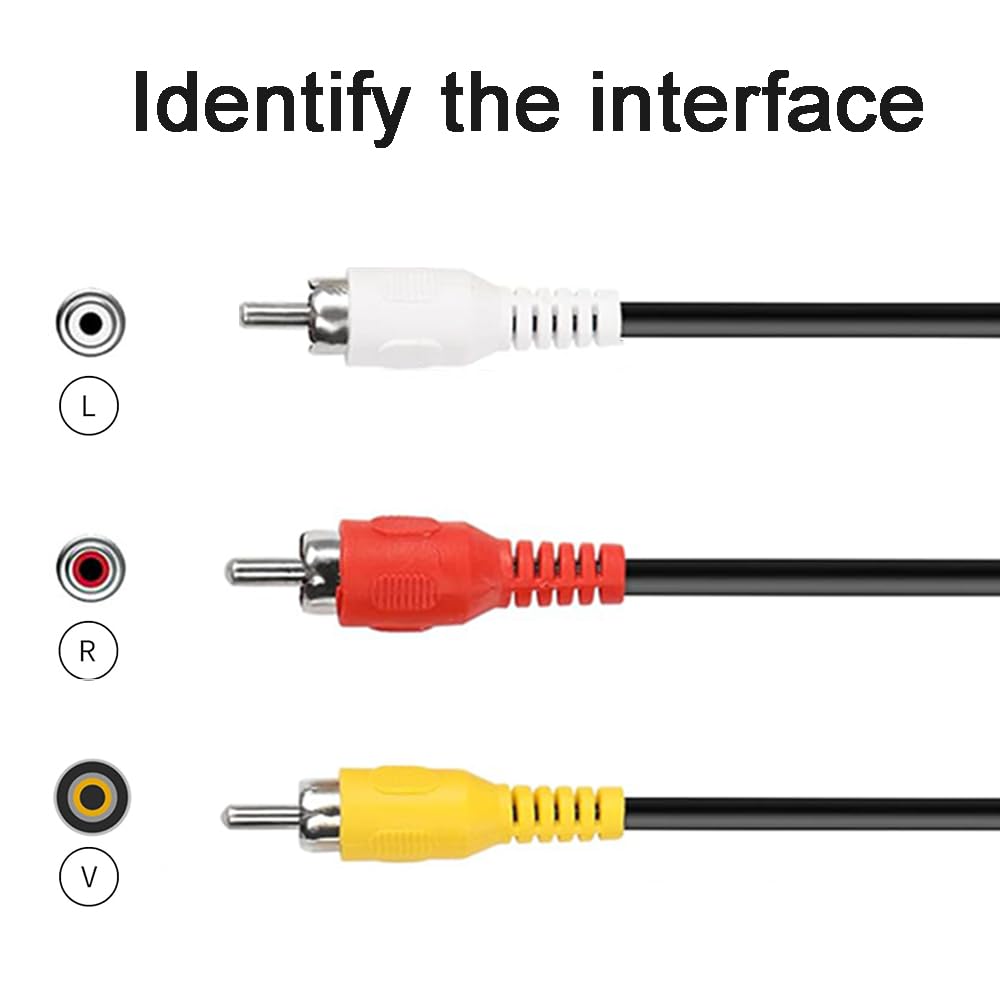 DUOYHIEL USB to RCA Cable, 5ft USB Male to RCA Male Jack Splitter by DUOYHIEL - Angle View 7