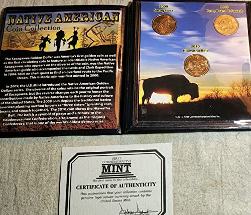 2000 P FIRST YEARS of ISSUE! 2000-2010 NATIVE AMERICAN $1 COIN - Product Imagery