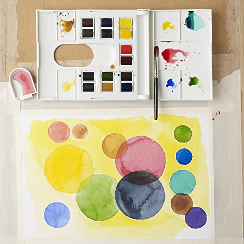 Winsor & Newton Professional Watercolor Paint Set, 12 Half Pan - Product Imagery