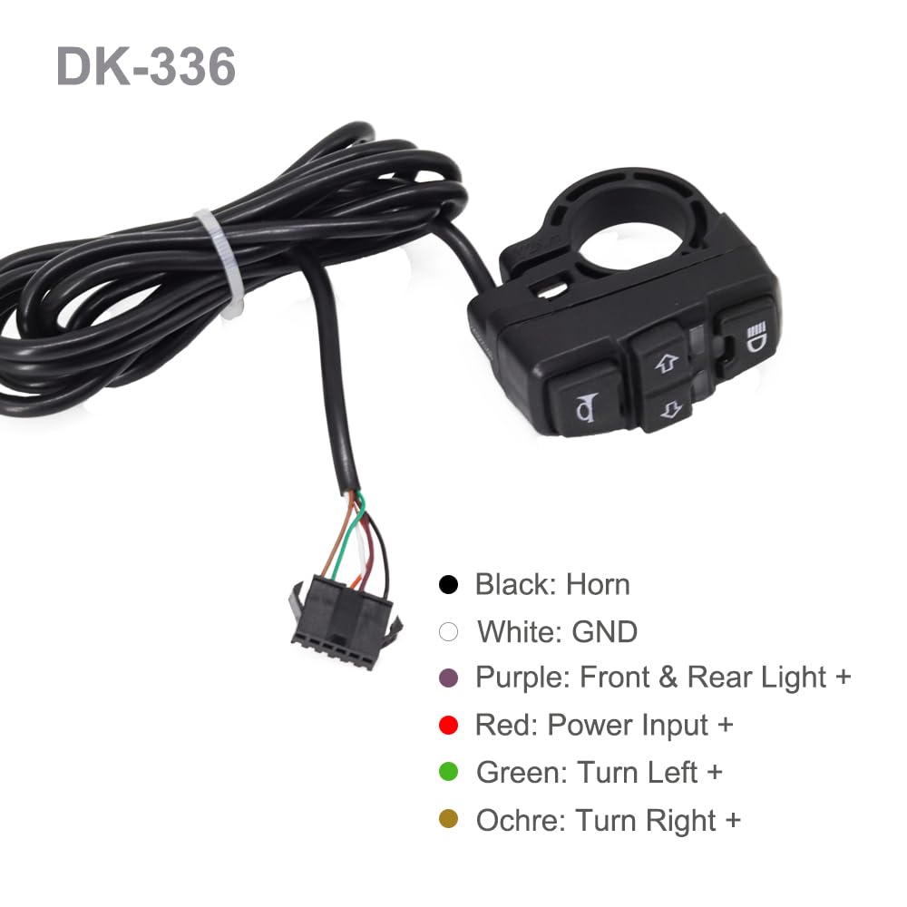 36V 48V Ebike Light Kit Electric Bike Headlight with Horn - Onature Official Imagery - 6