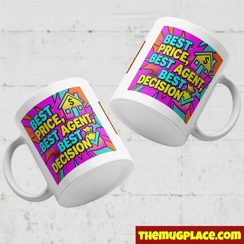 Bold Estate Agent Coffee Mug - Best Price Best Agent Best - Product Imagery