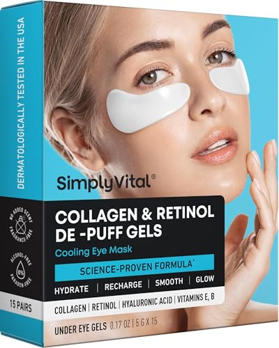 Collagen Eye Patches for Puffy Eyes - SimplyVital Official Imagery - 1