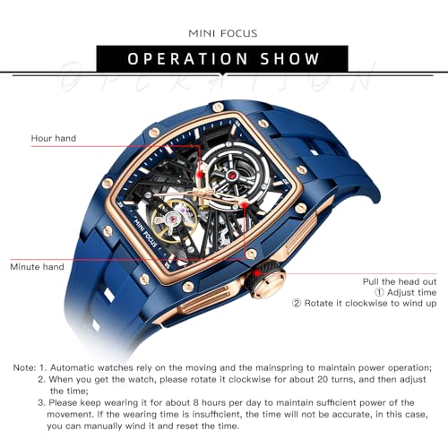 MF MINI FOCUS Unique Men Watches,Automatic Mechanical - Product Imagery