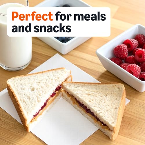 Amazon Basics Everyday Paper Napkins, 400 Count - Product Imagery
