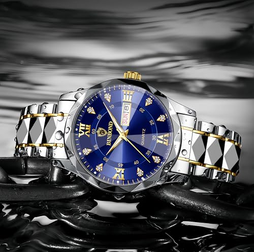 Gosasa Luxury Men's and Women's Business Diamond Stainless Steel - Product Imagery