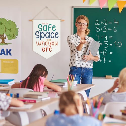 Therapy Office Safe Space Canvas Banner for Therapy Office Decor - Product Imagery