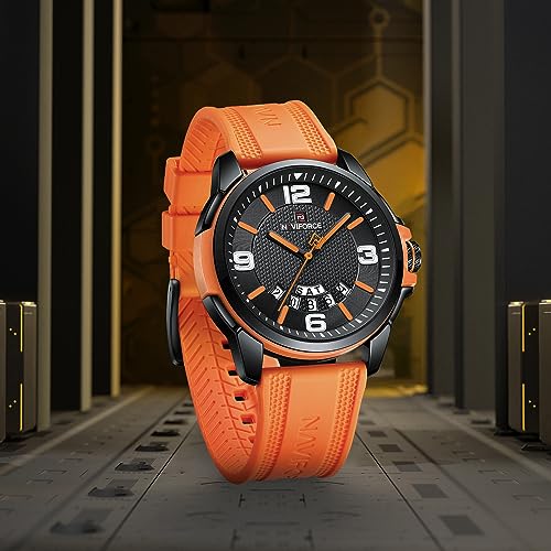 NAVIFORCE Waterproof Watch for Men Women, Analog Auto Date - Product Imagery