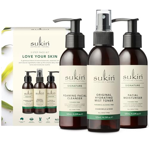Sukin Signature Skin Care Gift Set – Foaming Facial Cleanser, - Product Imagery