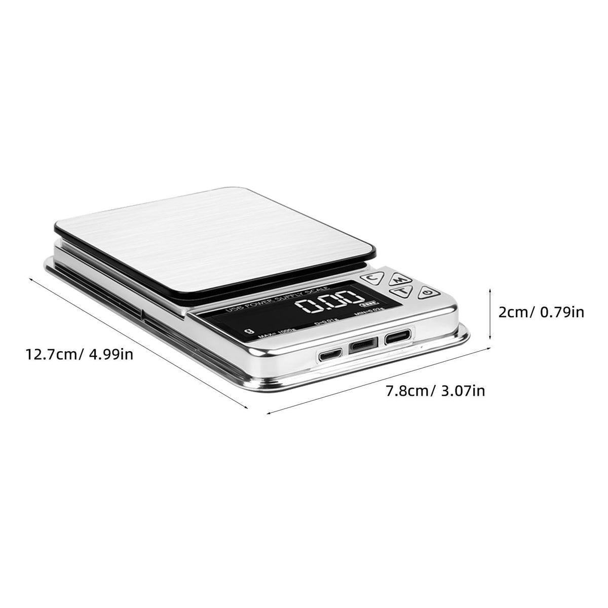 Portable Digital Coin and Jewelry Scale 600g X 0 01g USB - GANAZONO Official Imagery - 8