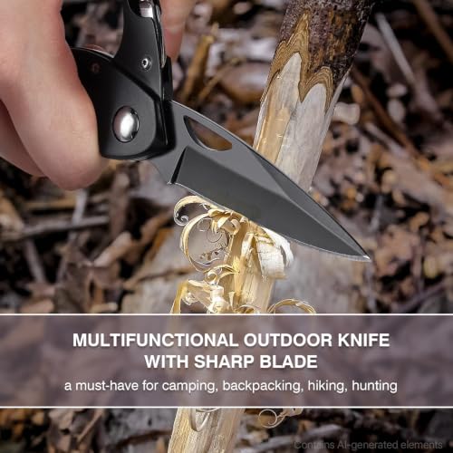 Multitool Carabiner with Pocket Knife, Bottle Opener - Product Imagery