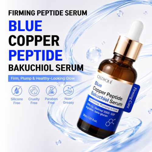 Blue Copper Peptide Bakuchiol EGF Serum + 12 Multi Peptides for - Product Imagery