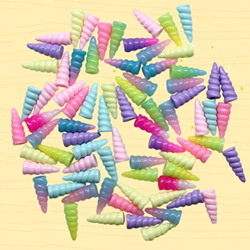 Toyvian Resin Unicorn Horn Spiral Toys Party Favor Decoration 10 - Product Imagery