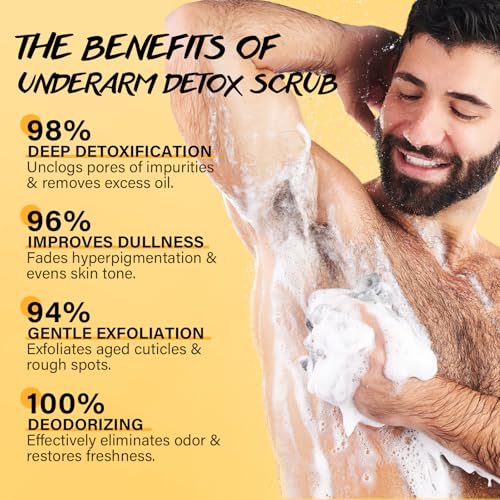 Underarm Detox Scrub with Turmeric Vitamin C Dark Spot Armpit - Product Imagery