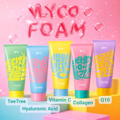 VLYCO Collagen Glazed Foaming Facial Cleanser(100ml/3.38 floz) - Product Imagery