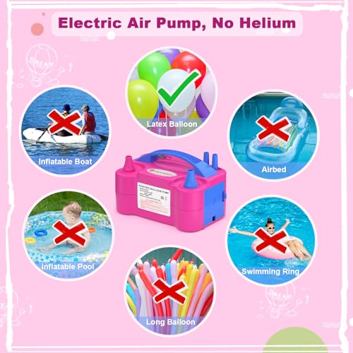 IDAODAN Electric Balloon Pump, Portable Electric Balloon Blower - Product Imagery
