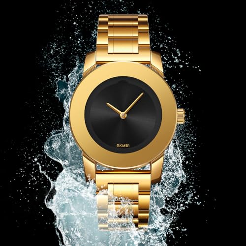 Gosasa Unisex Stainless Steel Quartz Watch, Diamond Accents - Product Imagery