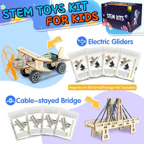 LINAYE 24 Packs STEM Kits for Kids, 6 in 1 Treasure Box Toys - Product Imagery