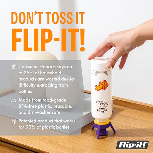 Flip-It! Bottle Emptying Kit – 6 Bottle Pack - No more wasted - Product Imagery