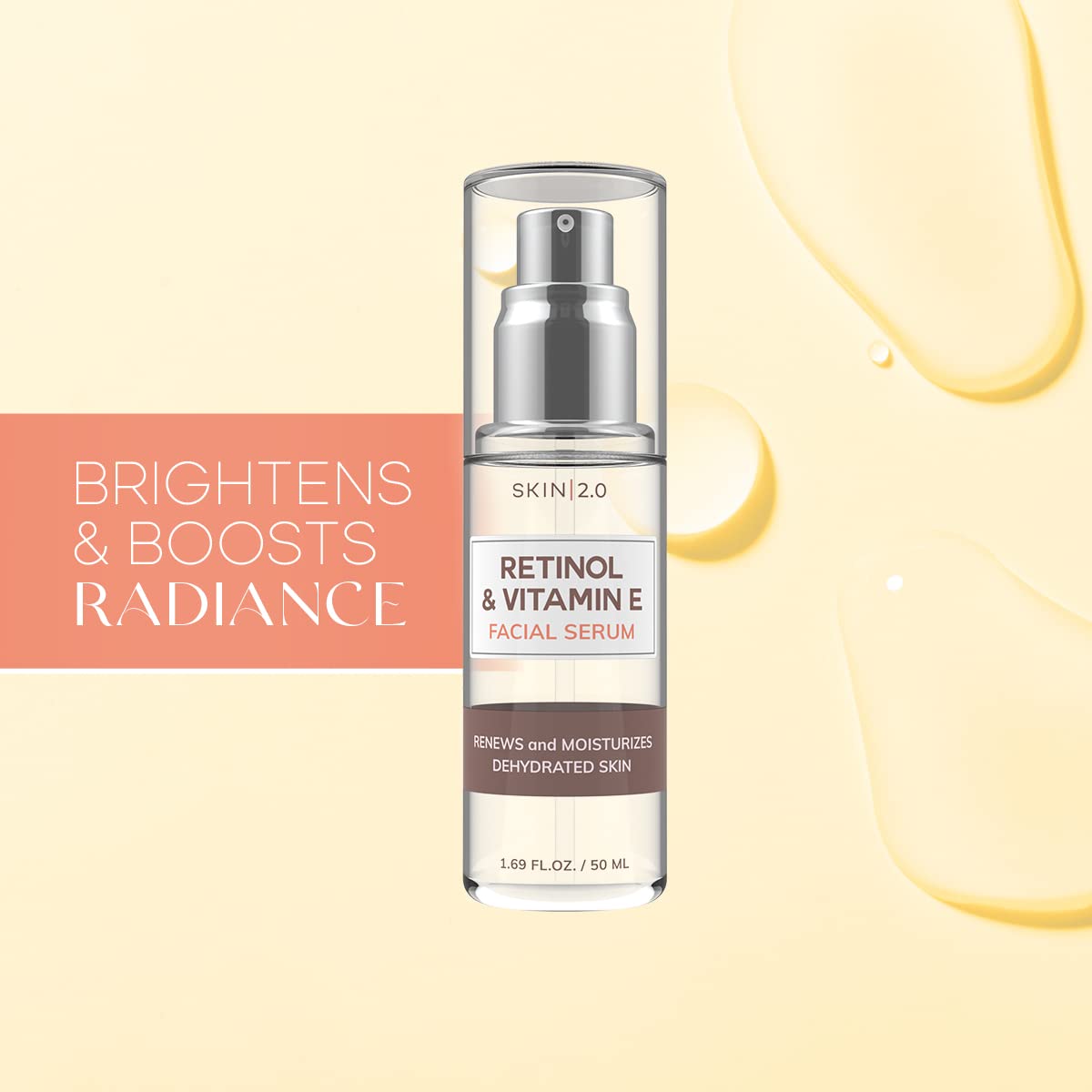 Skin 2 0 Retinol Vitamin E Face Serum - Skin 2.0 Official Product Imagery - 3