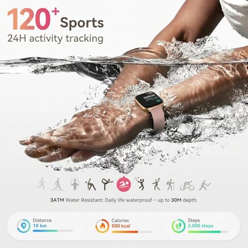 Smart Watch for Women, Answer/Make Call, 1.85" AMOLED Always-On - Product Imagery