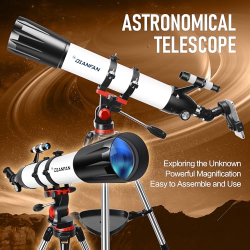Telescope, 90mm Aperture 800mm Telescope for Adults High - Product Imagery