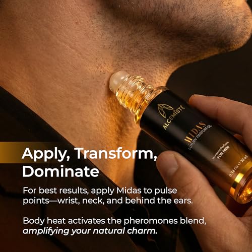 Concentrated Pheromone Cologne for Men – Oil-Based, Amber Wood & - Product Imagery