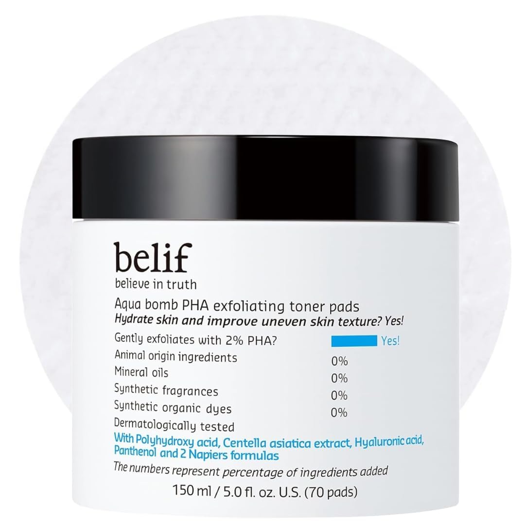 belif PHA 2 Toner Pads Gentle Exfoliating Facial Polish for - belif Official Imagery - 2