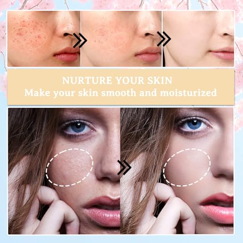Sakura Skin Care Set,Moisturizing Skincare Kit with Face - Product Imagery