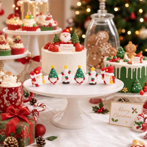 60 Pcs Mini Christmas Gnomes Figurines, Tiny Gnomes Figures for - Product Imagery