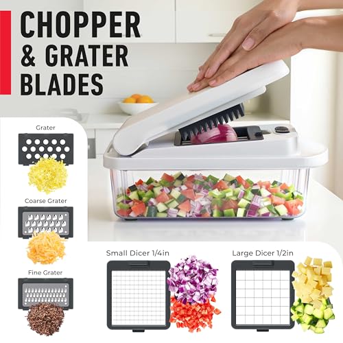Mueller The Real Original Pro Vegetable Chopper & Mandoline - Product Imagery