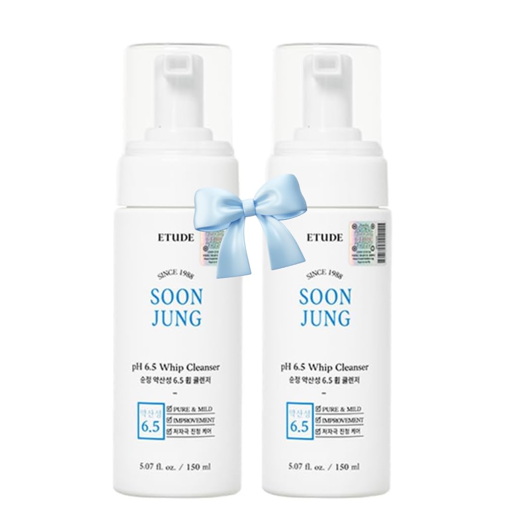 ETUDE SoonJung pH 6.5 Whip Face Cleanser Big Size, 8.45 fl oz - ETUDE