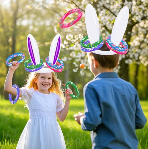 Easter Bunny Ear Ring Toss Game 2Pack, Easter Egg Fillers & - Product Imagery