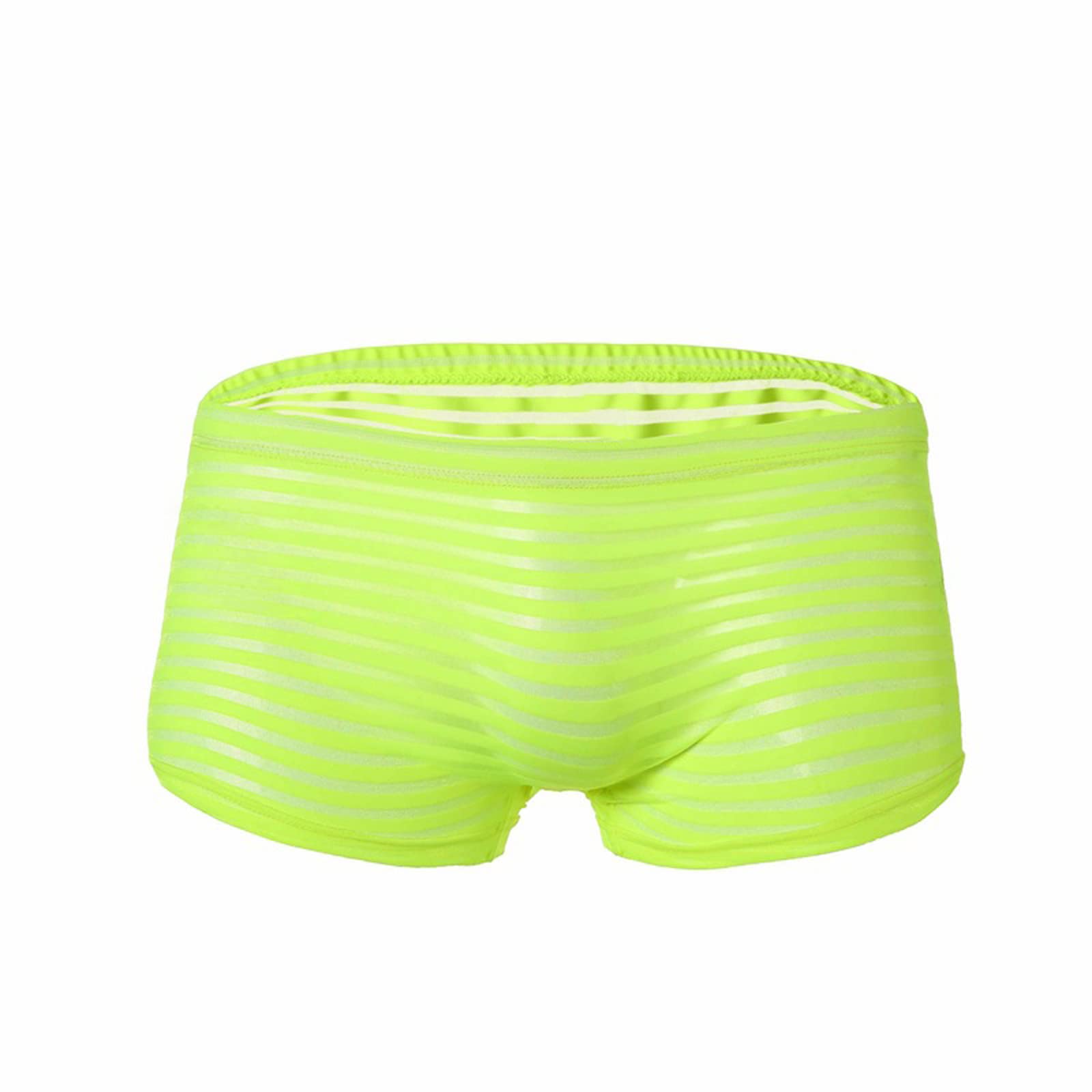 Mesh Underwear for Men Striped Breathable Quick Dry Boxer Briefs Mens - View 6