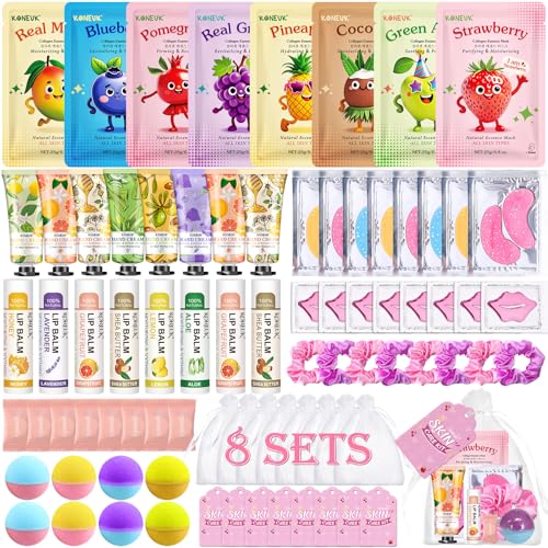 80PCS Spa Party Supplies for Girls Sleepover Spa Birthday - KONEUK Official Imagery - 1