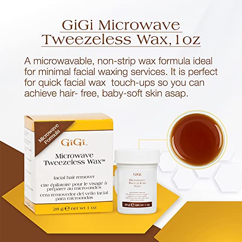 GiGi Microwave Tweezeless Wax - Non-Strip Facial Hair Remover, - Product Imagery
