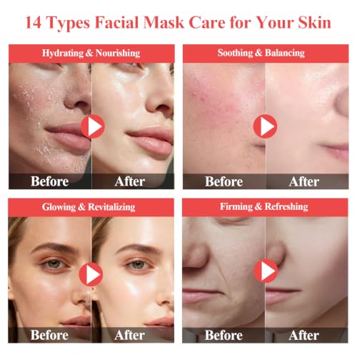 ANKOOY 33 Pack Face Masks Skincare Gifts for Teens Girls Women... - Product Imagery