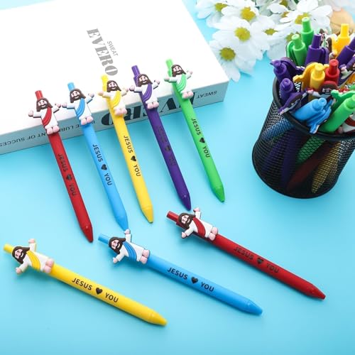 30 Pcs Little Jesus Pens Bulk Christian Jesus Loves You Pens - Product Imagery