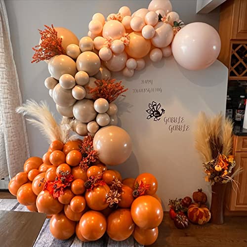 Burnt Orange Balloons Garland Arch Kit Dark Orange Balloon - Product Imagery