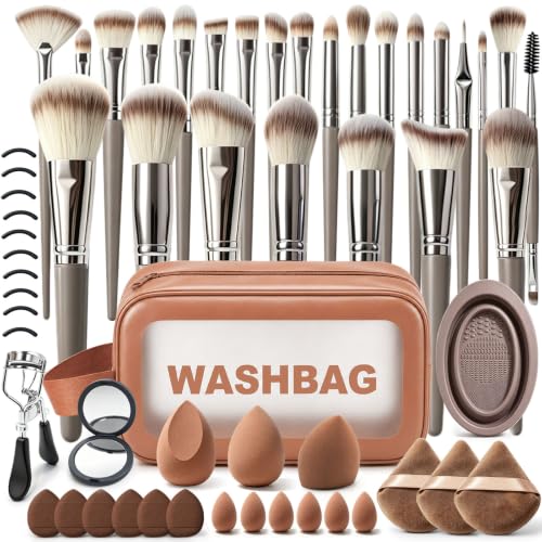 Makeup Brush Set 57Pcs Multifunctional Makeup Brushes with - CLRDZN Official Imagery - 1
