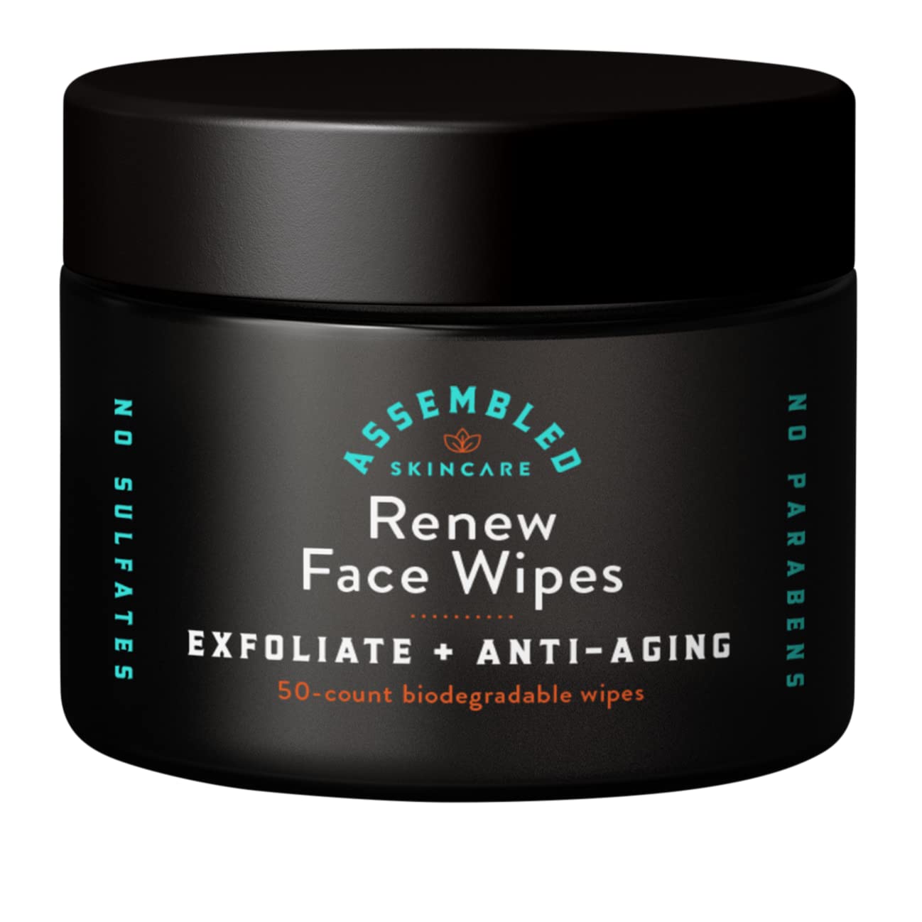 Renew Face Wipes, 50-Count (Pack of 1). Exfoliating, anti-aging, - Product Imagery