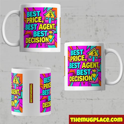 Bold Estate Agent Coffee Mug - Best Price Best Agent Best - Product Imagery