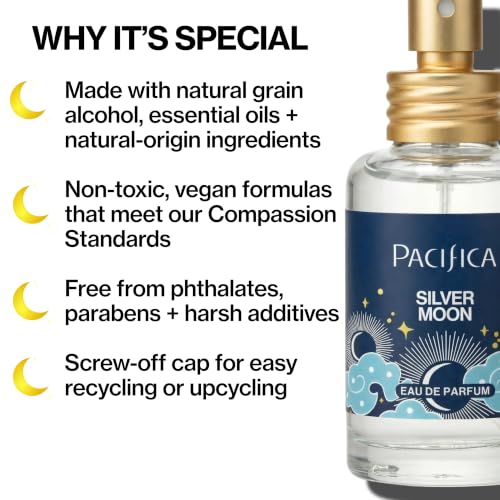 Pacifica Silver Moon Perfume 1oz – Long-Lasting Warm Vanilla & - Product Imagery