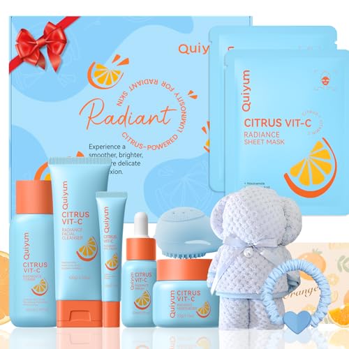 Citrus Vit C Glow Up Skin Care Set Daily Routine for Teens - QUIYUM Official Imagery - 1